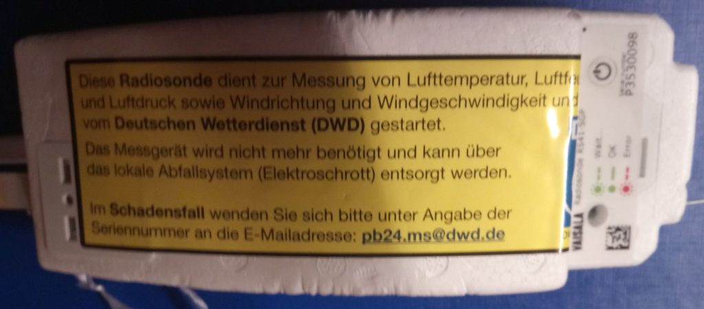 Bild: Radiosonde RS41